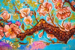 Three-dimensional painting “Sakura”