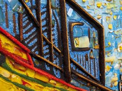 Volumetric panel “Terrace of a night cafe in Arles” (Vincent van Gogh)
