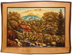 Landscape “Watermill in a mountain forest”