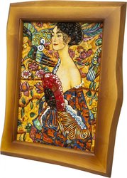 Panel “Lady with a Fan” (Gustav Klimt)