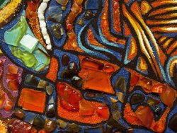 Panel “Lady with a Fan” (Gustav Klimt)