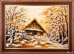Landscape “Winter in the silence of the trees”