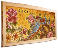 Panel "Peacocks in Chinese painting"