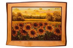 Landscape “Field with sunflowers”