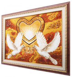 Panel "Doves with rings"