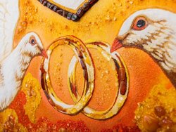 Panel "Doves with rings"