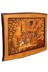 Painting “Horses at the Porch” (Adam Albrecht)