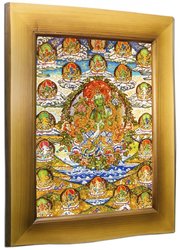 Panel “Green Tara and twenty-one forms of its manifestations”