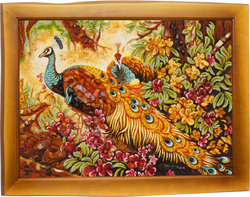 Panel “Fairytale peacocks”