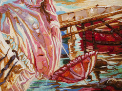 Panel "Girls on the Pier"