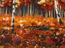 Landscape “Autumn in a birch forest”