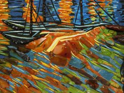 Panel “Starry Night over the Rhone” (Vincent van Gogh)