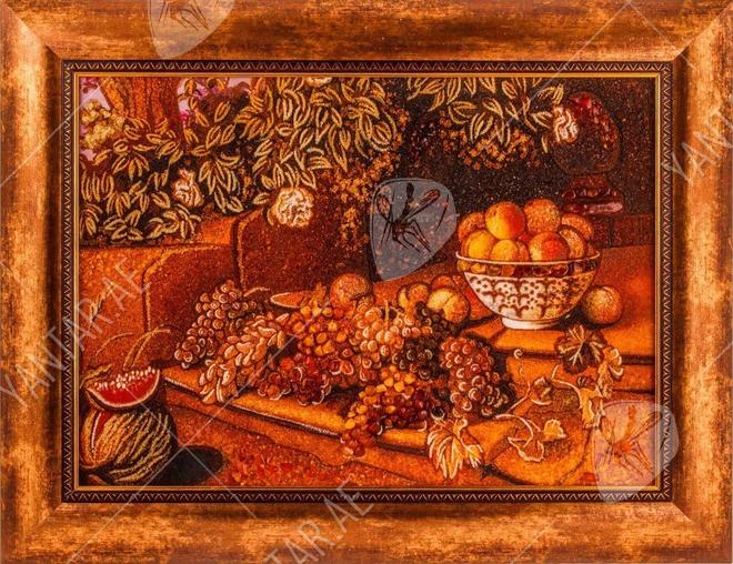 "الحياة الساكنة مع العنب" (ألكسندر فرانسوا ديبورت)