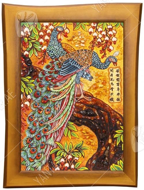 Panel "Peacocks in Chinese painting"