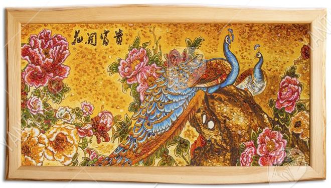 Panel "Peacocks in Chinese painting"