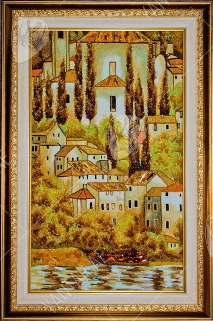 Painting “Church in Kassone: Landscape with Cypress Trees” (Gustav Klimt) Painting “Church in Kassone: Landscape with Cypress Trees” (Gustav Klimt)