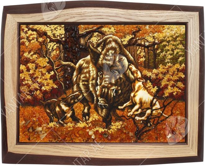 Panel "On the boar!"