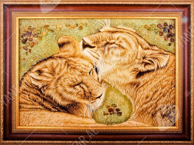 Panel "Lioness and Lion Cub" Panel "Lioness and Lion Cub"