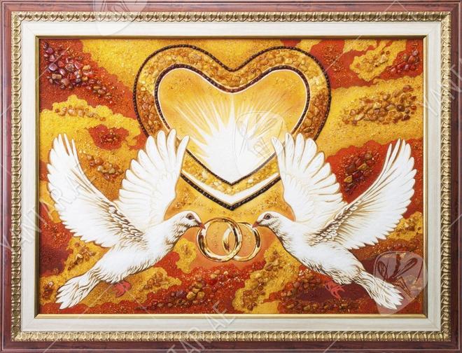 Panel "Doves with rings"