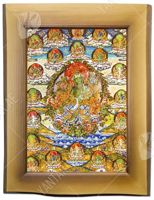 Panel “Green Tara and twenty-one forms of its manifestations”
