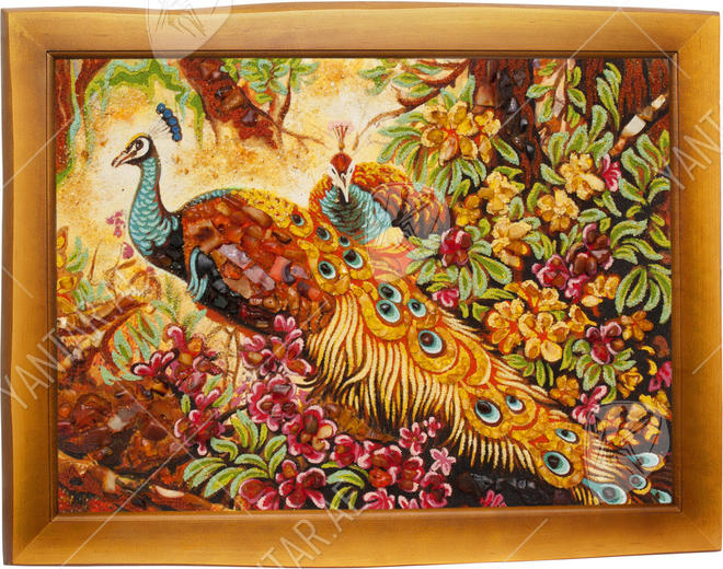 Panel “Fairytale peacocks”
