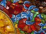 Panel with amber in combination with lurex and Swarovski stones “Avalokiteshvara”