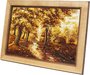 Landscape “House in the forest by the river”