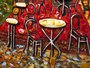 Volumetric panel “Terrace of a night cafe in Arles” (Vincent van Gogh)