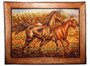 Volumetric panel “Two horses”