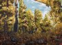 Landscape “Two birches by the lake”