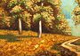 Landscape “Path in a birch grove”