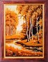 Landscape “Birches near a forest pond”