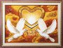 Panel "Doves with rings"