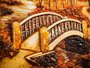 Volumetric landscape “Bridge in an autumn park”