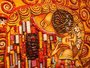 Volumetric triptych “Waiting - Tree of Life - Kiss” (Gustav Klimt)