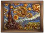 Volumetric panel “Starry Night” (Vincent van Gogh)