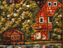 Painting “House in an Austrian commune: Unterach am Attersee” (Gustav Klimt)