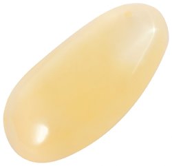 Polished light amber pendant