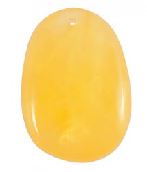 Polished amber pendant