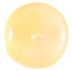 Donut pendant made of polished translucent amber