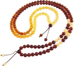 Prayer beads with gradient color transition