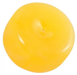 Donut pendant made of polished honey-colored amber