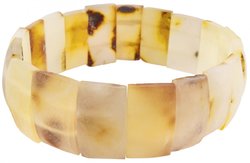 Amber bracelet made of polished plates (medicinal)
