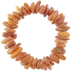Healing bracelet with polished amber