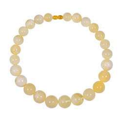 Beads made from milky amber beads