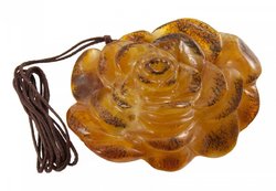 Pendant "Lotus" on a wax cord