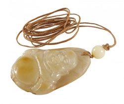 Buddha pendant on a wax rope