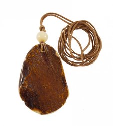 Buddha pendant on a wax rope