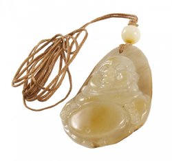Buddha pendant on a wax rope
