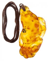 Pendant “Fish” on a waxed rope